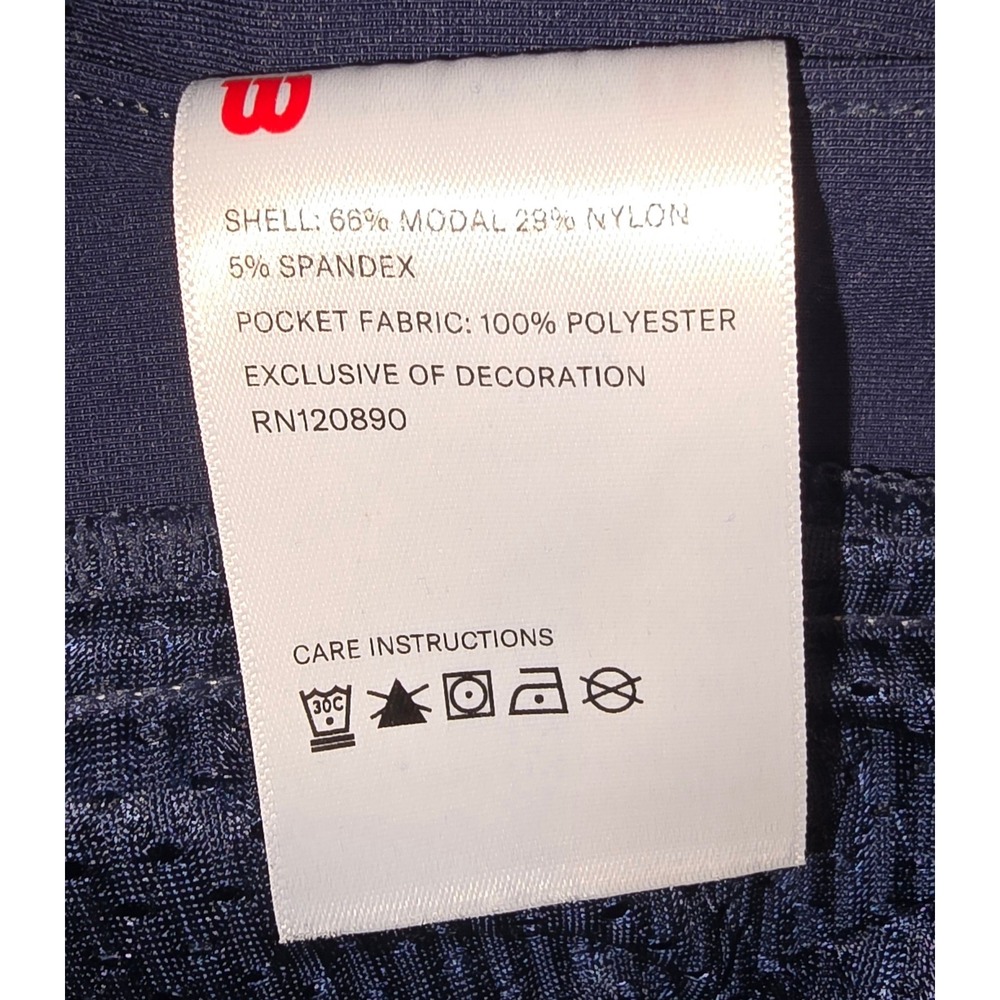 Wilson Sport Professionals Navy Blue Side Stripe Track‎ Pants Mens Size Medium - Picture 6 of 7